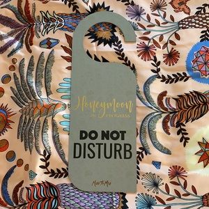 Just Married & Honeymoon in Progress Door Hanger